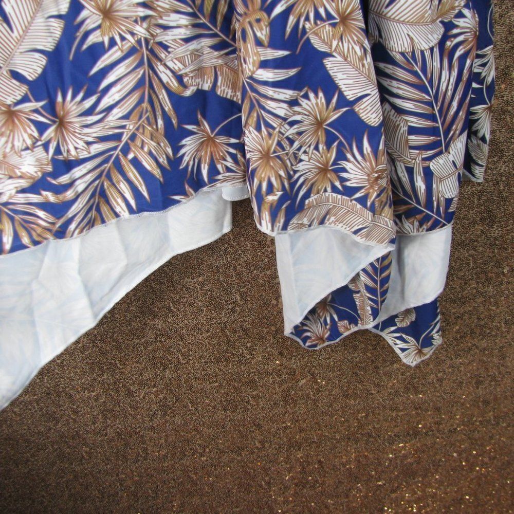 NWT BloomChic tropical blue swim top 12/L - Picture 8 of 13
